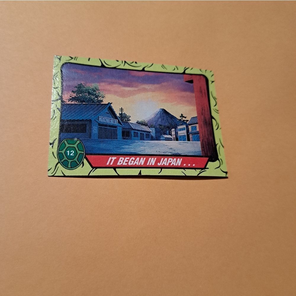 1989 Topps TMNT It Began In Japan Trading Card 12 Teenage Mutant Ninja Turtles
